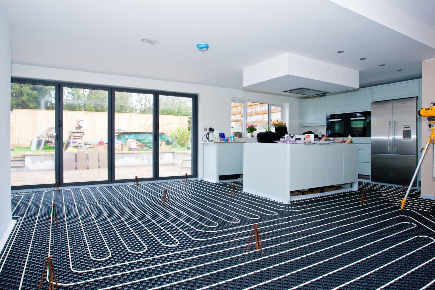 Underfloor heating installation